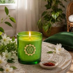 Scented Candle Chakra Mantra Anahata Balancing - Heart