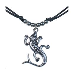 Choker lizard pendant