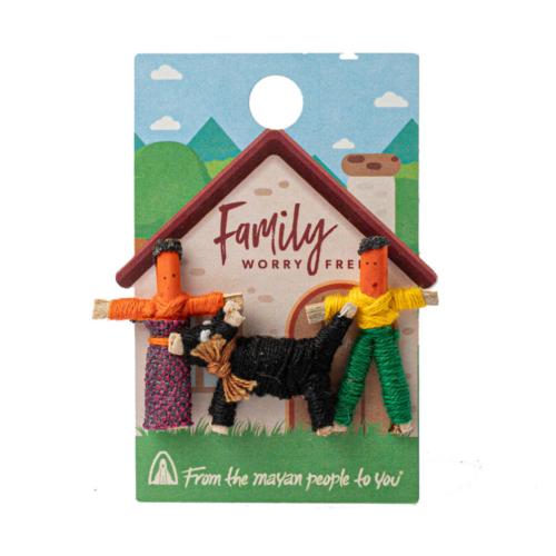 Worry Dolls - Pet Family with Dog