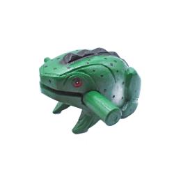 Croaking Frog Guiro Wood Green 6x8x5cm