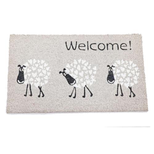 Doormat / Rug Coconut Coir Welcome Sheep 60 x 40cm