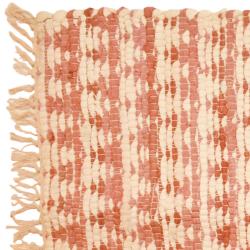 Chindi rag rug recycled cotton pink 60x90cm