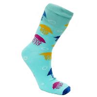 Bamboo socks, jellyfish, Shoe size: UK 7-11, Euro 41-47