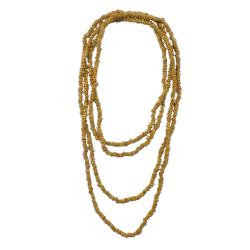 Necklace, Marocoto Seeds Yellow 175cm