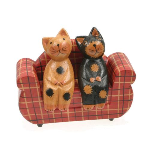 Cat 2 on tartan sofa