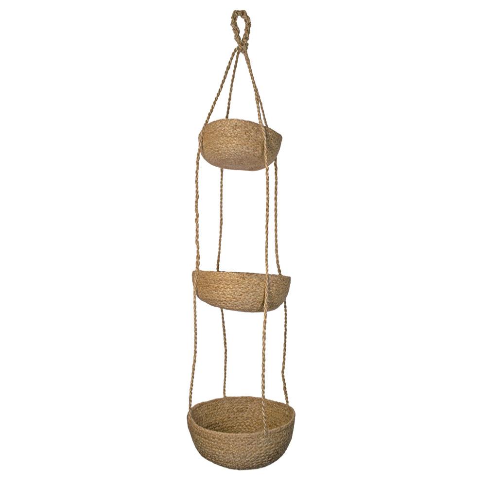 Hanging basket/sika, 3tier jute