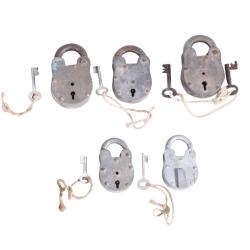 Upcycled Padlock with Key Approx 7 x 10 x 2cm