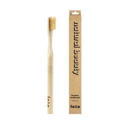 Natural Beauty medium bristle adult's toothbrush made from eco-friendly Bamboo