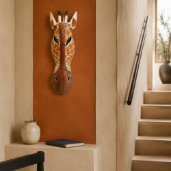 Mask Albesia Wood Giraffe 50cm