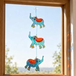 Suncatcher 3 Elephants 11 x 46cm