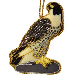 Hanging decoration, embroidered velvet, eagle