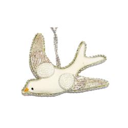 Hanging Decoration Embroidered Flying Dove