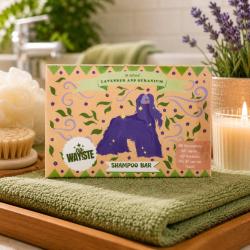 NO WAY!STE Solid Shampoo Bar Lavender and Geranium 95g