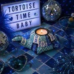 T-lite Holder Papier Mâché Tortoise 18x13x8cm