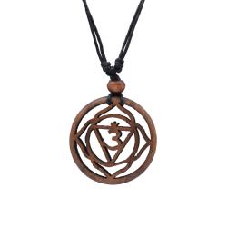 Pendant Sonokeling Rosewood, Om Symbol in Circle