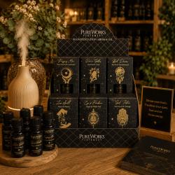 Aroma Oil Esoteric Range, display unit with 24 packs