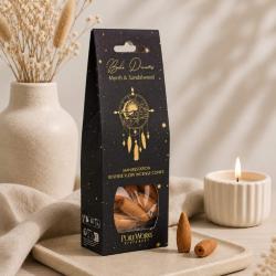 Back-Flow Incense Cones Esoteric Boho Dreams, Myrrh and Sandalwood