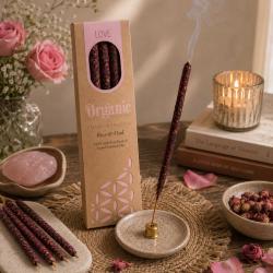 Smudge Incense Organic Goodness Love Rose & Oud x6