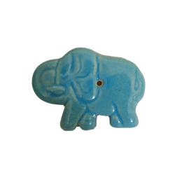 Incense Holder Ceramic Elephant Blue