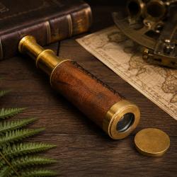 Spyglass Great Explorer Brass & Wooden