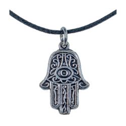 Choker hamsa hand pendant