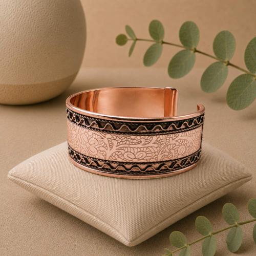 Bracelet / Cuff Bangle Patterned 2.5cm