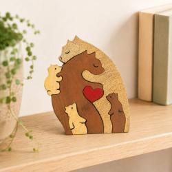 Bears Jigsaw Puzzle Mango Tun and Papri Wood 13 × 2.5 × 19cm
