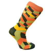 Bamboo socks, cubes asst cols, Shoe size: UK 3-7, Euro 36-41
