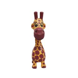 Worried Giraffe Albesia Wood 4 x 5 x 13cm