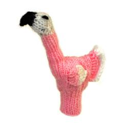 Finger puppet, flamingo