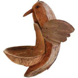 Coconut hanging bird feeder, bird design