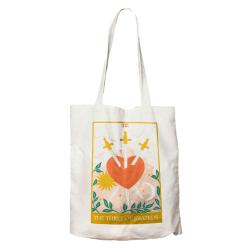 Tote Bag Recycled Cotton The Three of Swords 36 x 40cm
