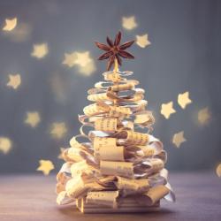 Christmas card, Paper Tree