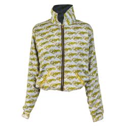 GENKI Reversible Bomber Jacket, upcycled silk one-size colours will vary