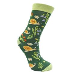 Bamboo Socks Snails Shoe Size UK 3-7 Womens