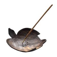 Coconut incense holder turtle