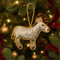 Hanging Decoration Embroidered Donkey