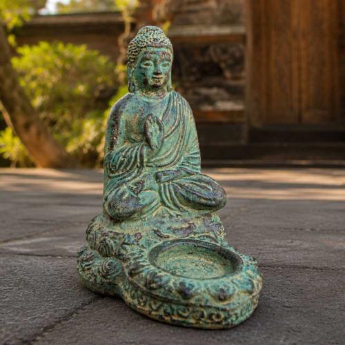 Buddha Tealight Holder Sandstone