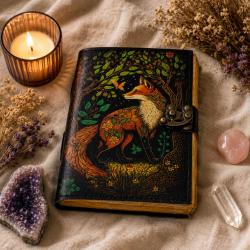 Fox Notebook Journal with Clasp 13 x 18cm