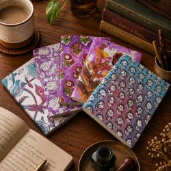 Handmade Block Print Notebook - Assorted Designs