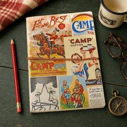 Notebook with Handmade Paper, Camp Coffee 15.5 x 20.5cm