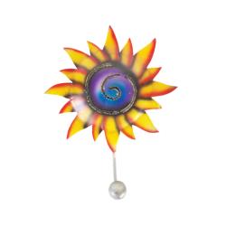 Coat Hook Metal Sunflower 12x4.5x16cm