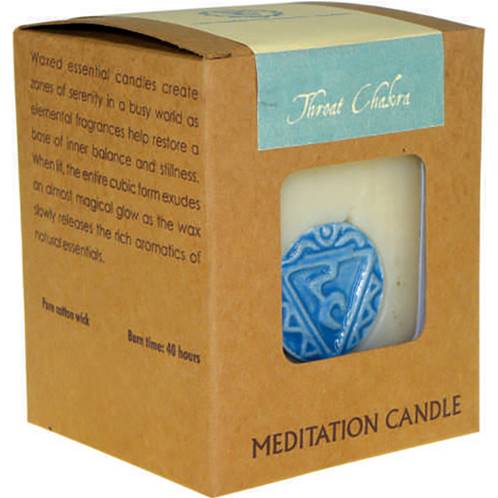 Chakra meditation candle 300g throat