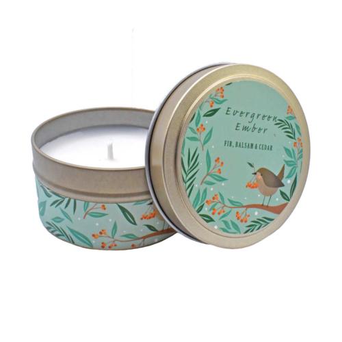 Aromatherapy Candle Evergreen Ember - Fir, Balsam, Cedar 80g