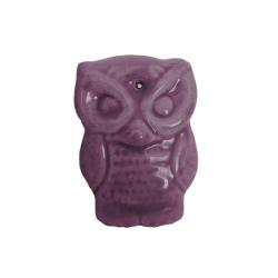 Incense Holder Ceramic Owl Mauve