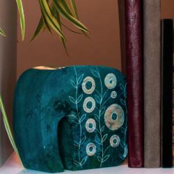 Bookends elephant shape turquoise