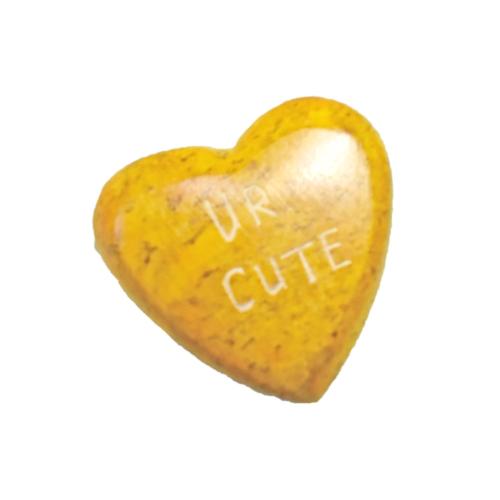 Sentiment Pebble Heart, UR Cute 3.5 x 3.5cm