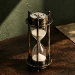 Compass with Sand Timer