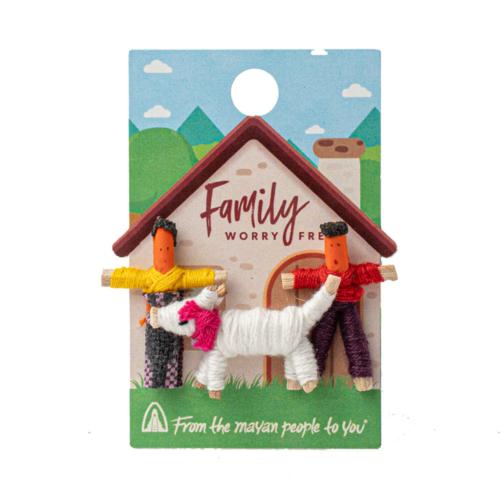 Worry Dolls - Pet Family with Cat