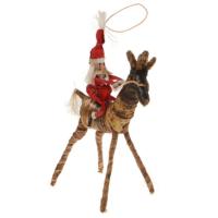 Christmas Tree decoration, Santa on giraffe